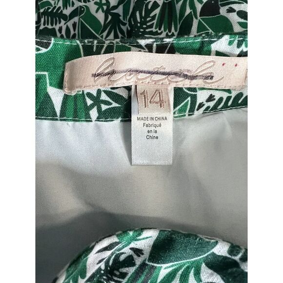 New Anthropologie Hutch Linen Midi Skirt Side - Picture 8 of 9